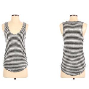 Madewell XXS black & white stripped scoop tank top